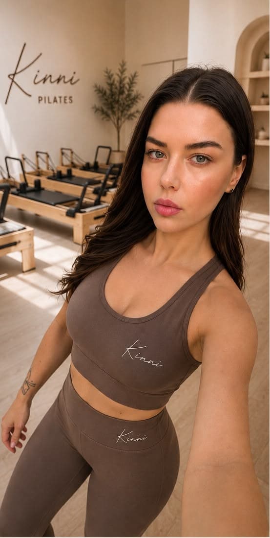 Kinni, founder of Kinni Reformer Pilates, in the studio